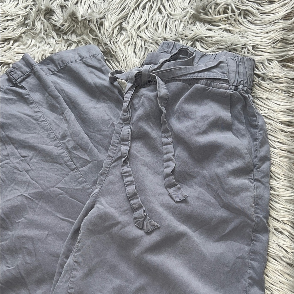 Blue-Gray Drawstring Pants